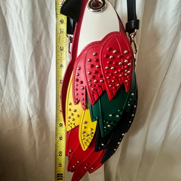 Kate Spade RIO 3D parrot italian leather crossbody SAMPLE BAG NEVER USED - Picture 2 of 9